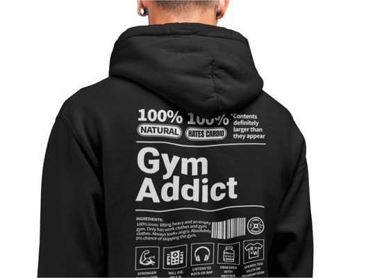 Gym Addict Ingredients Hoodie