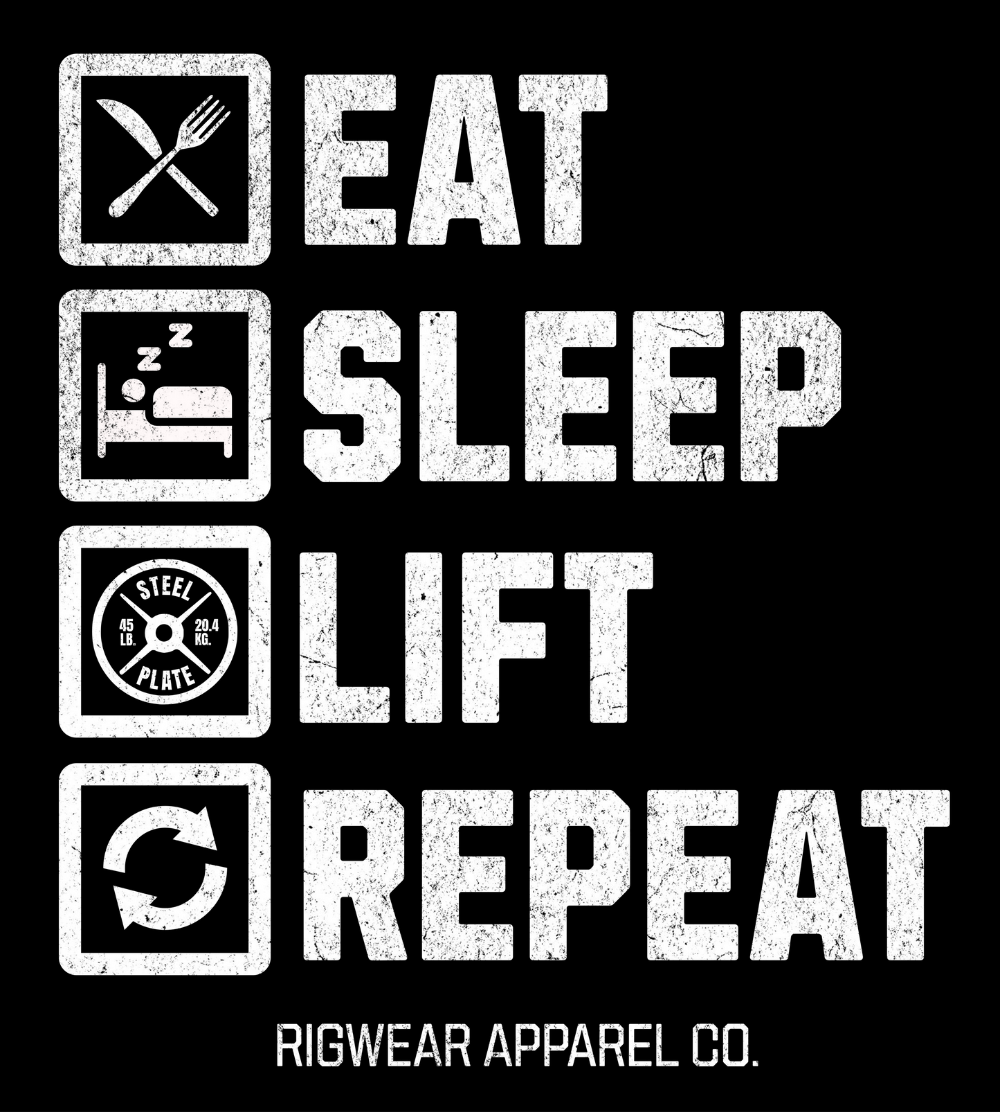 Eat Sleep Lift Repeat Tee
