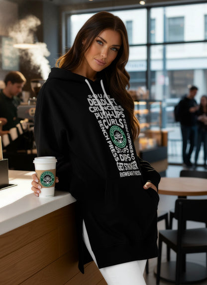 Caffeinated and Motivated #2 Dress Hoodie