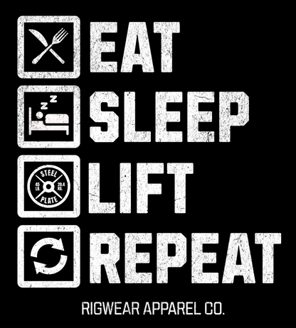 Eat Sleep Lift Repeat Tee