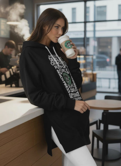 Caffeinated and Motivated #2 Dress Hoodie