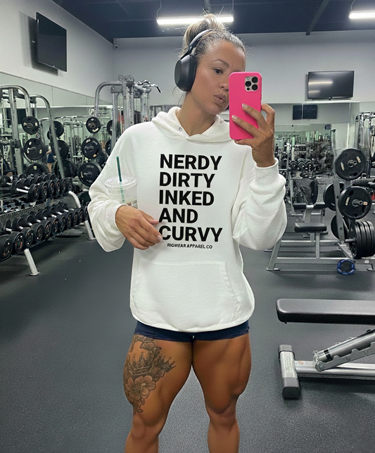 Nerdy, Dirty, Inked, and Cury Hoodie