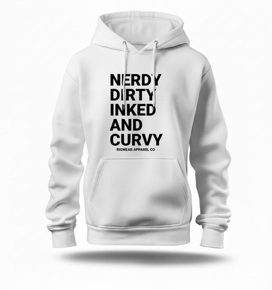 Nerdy, Dirty, Inked, and Cury Hoodie